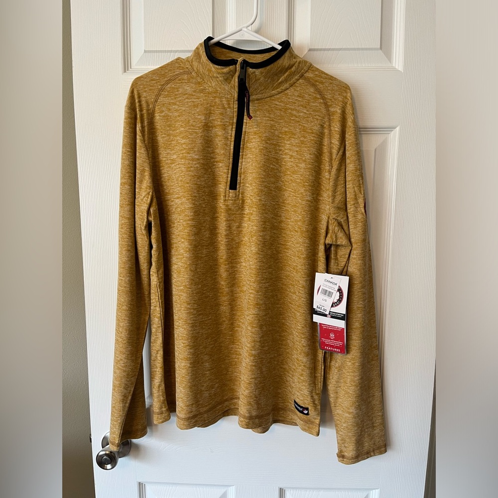Honey Mustard Canada Weathergear Quarter Zip